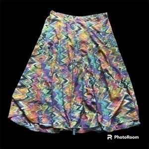 Vintage 70’s pattern midi Tease women skirt